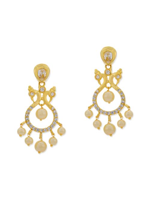 white copper chandballi earring - 11587663 - Very Small Image - 1