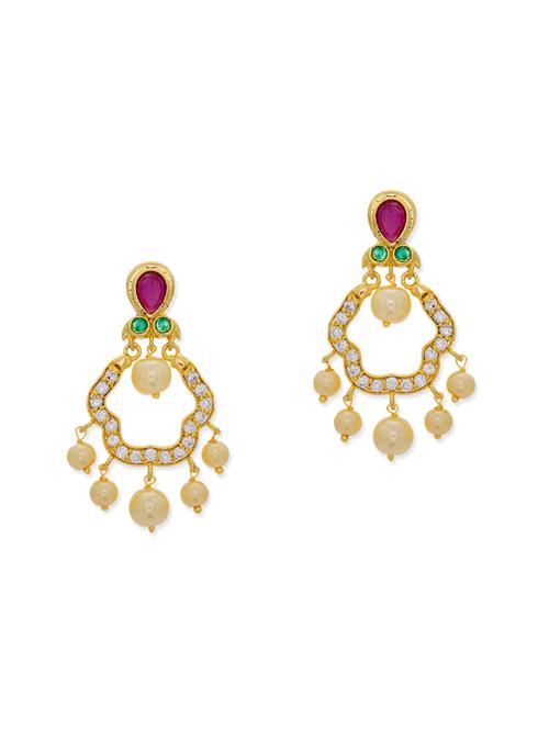 multicolor copper chandballi earring - 11587688 - Very Small Image - 1