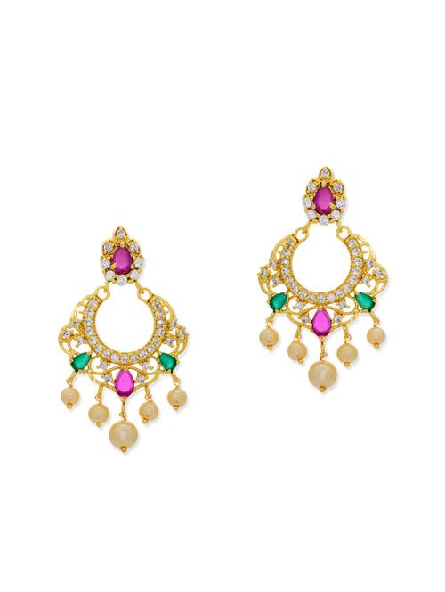 multicolor copper chandballi earring - 11587697 - Very Small Image - 1