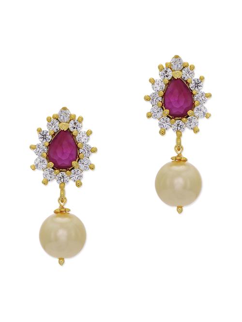 pink copper drop earring - 11587730 - Very Small Image - 1