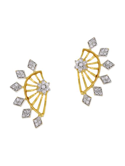 white copper studs earring - 11587745 - Very Small Image - 1