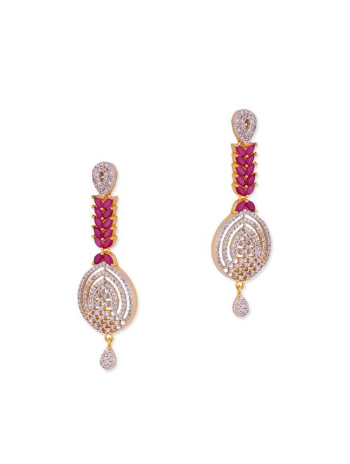 red copper drop earring - 11587874 - Very Small Image - 1