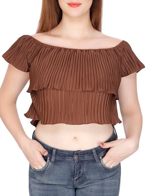 brown crop top - 11588815 - Very Small Image - 1