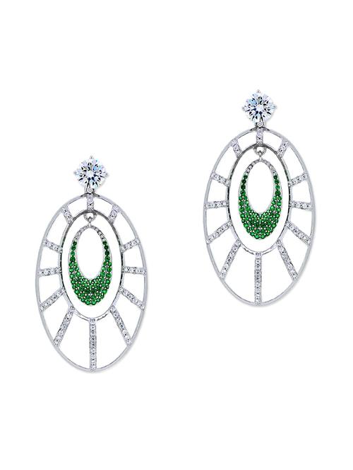 silver drop earrings - 11596931 - Very Small Image - 1