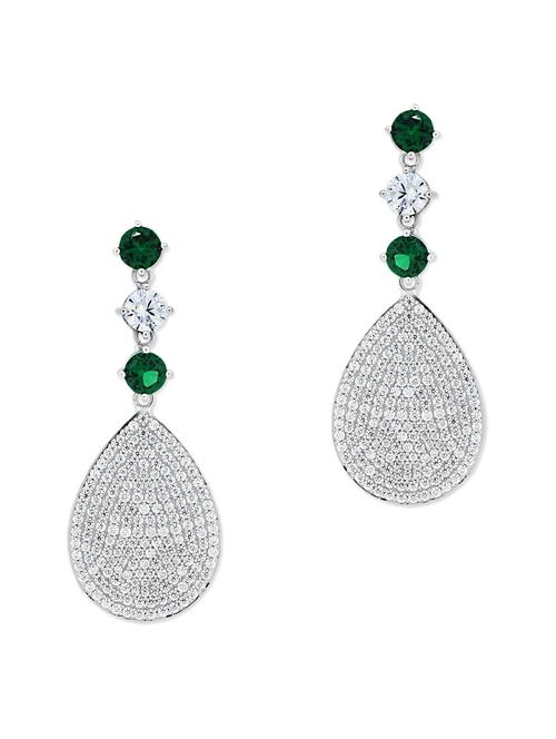 emerald green drop earrings - 11596943 - Very Small Image - 1