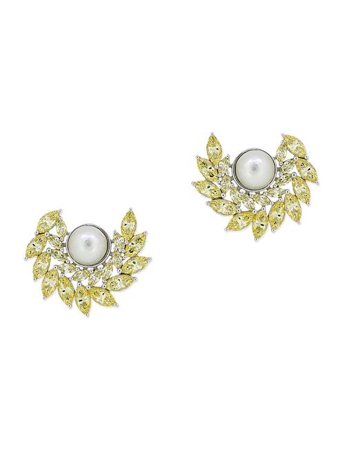 lime silver studs earrings - 11596955 - Very Small Image - 1