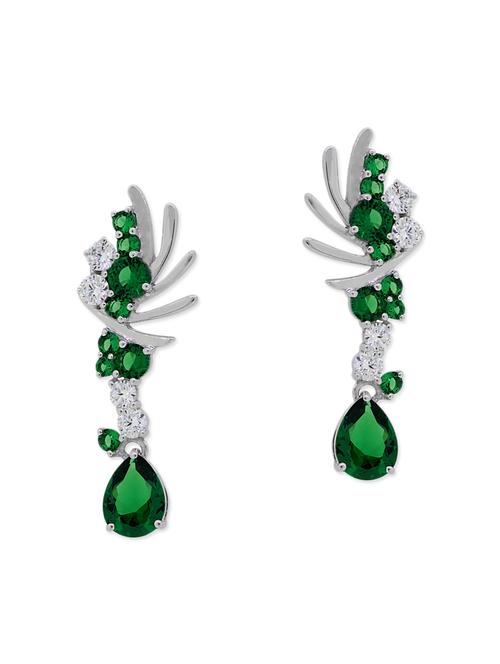 emerald green drop earrings - 11596984 - Very Small Image - 1