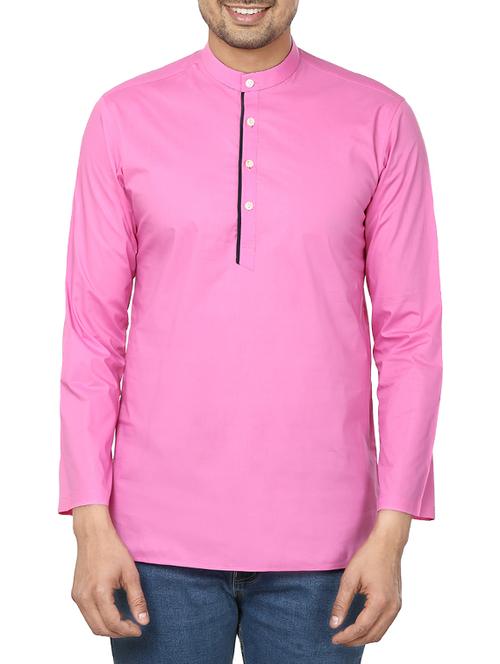 pink cotton kurta - 11599183 - Very Small Image - 1