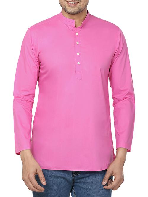pink cotton kurta - 11599197 - Very Small Image - 1