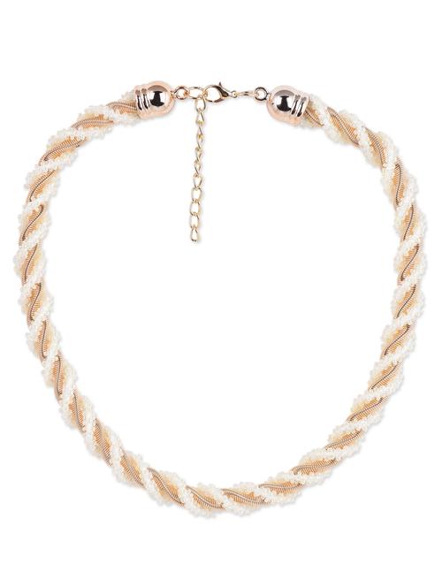 gold beaded metallic necklace - 1160124 - Very Small Image - 1