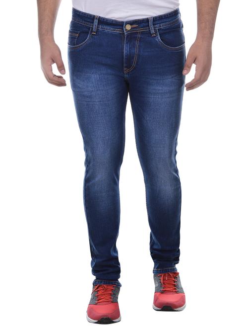 blue cotton washed jeans - 11603793 - Very Small Image - 1