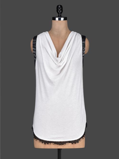 solid white cowl neck top - 1160577 - Very Small Image - 1
