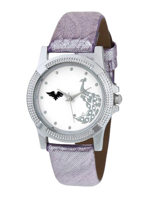 silver leather strap wrist watch - 11611384 - Very Small Image - 1