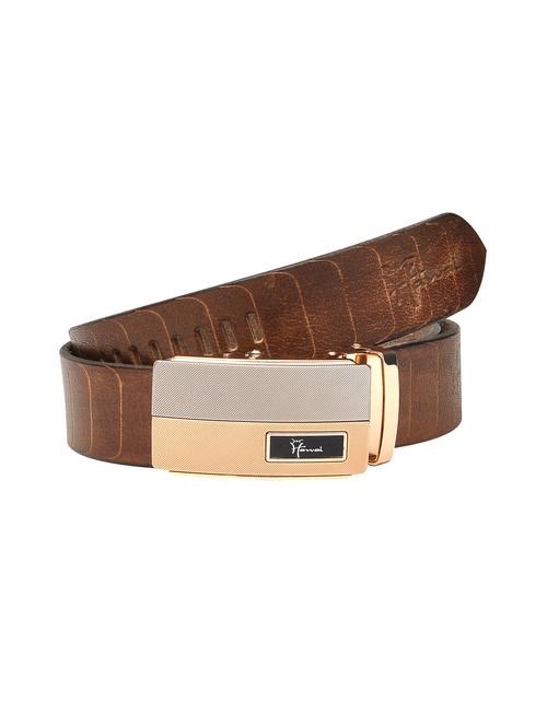 brown color, leather belt - 11614310 - Very Small Image - 1