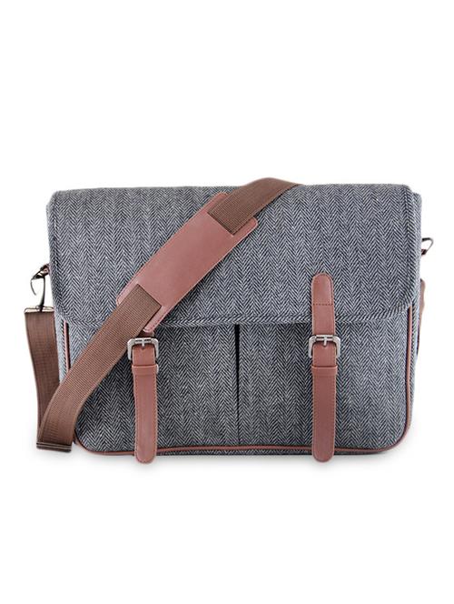 grey harris tweed satchel bag - 1161521 - Very Small Image - 1