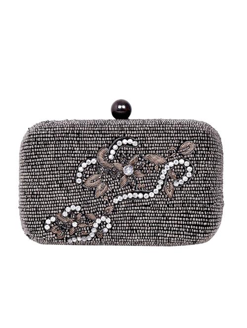 silver cotton clutch - 11621941 - Very Small Image - 1