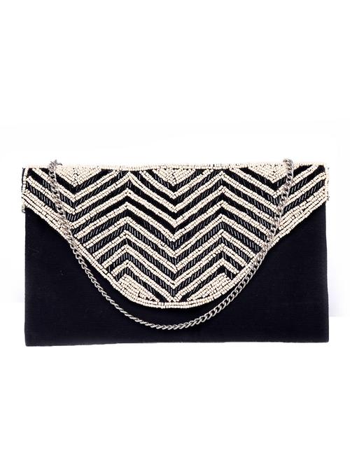 black cotton clutch - 11621949 - Very Small Image - 1