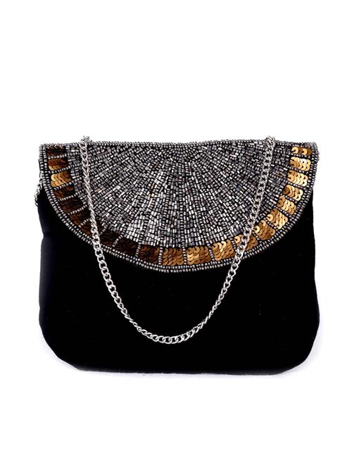 black cotton clutch - 11621970 - Very Small Image - 1