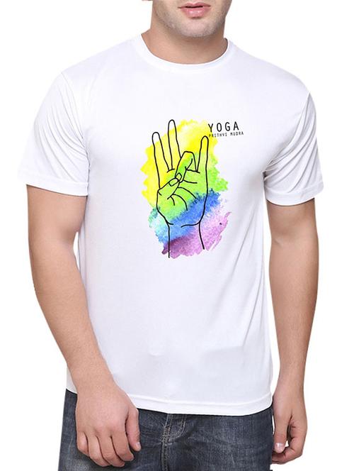 white polyester tshirt - 11622449 - Very Small Image - 1