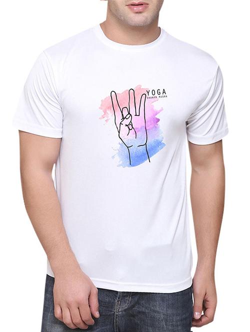 white polyester tshirt - 11622450 - Very Small Image - 1