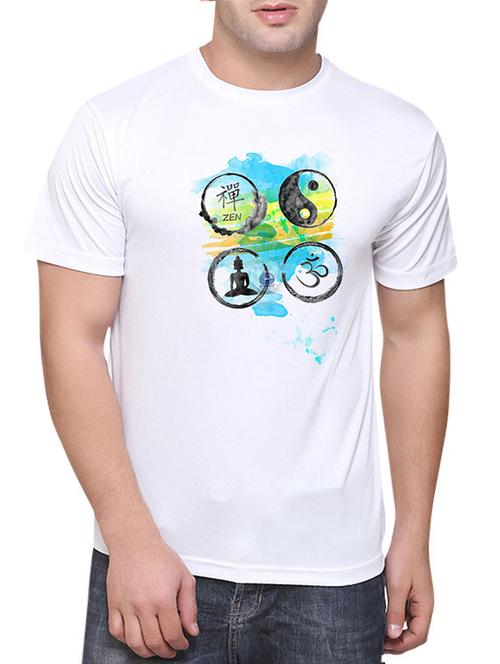 white polyester tshirt - 11622454 - Very Small Image - 1