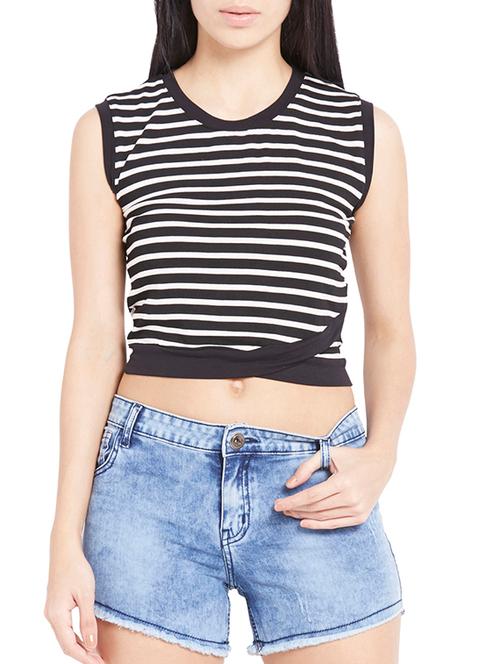 striped crop top - 11624865 - Very Small Image - 1