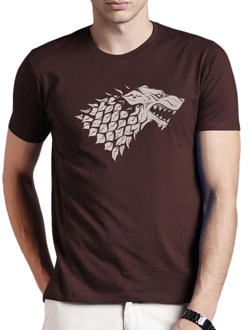 brown cotton tshirt - 11634134 - Very Small Image - 1