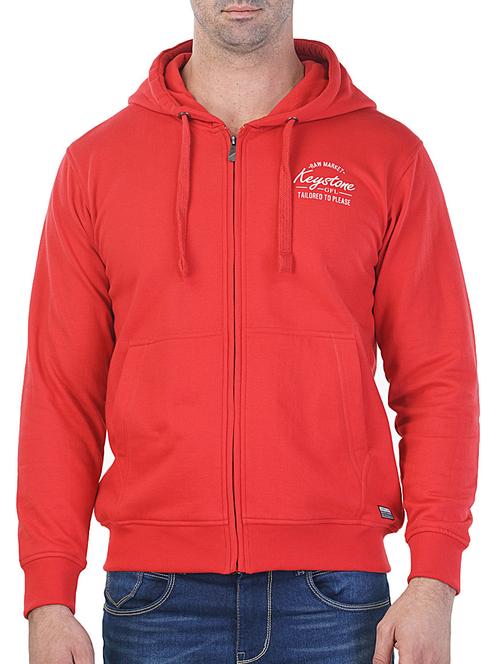 red printed cotton sweatshirt - 11654519 - Very Small Image - 1