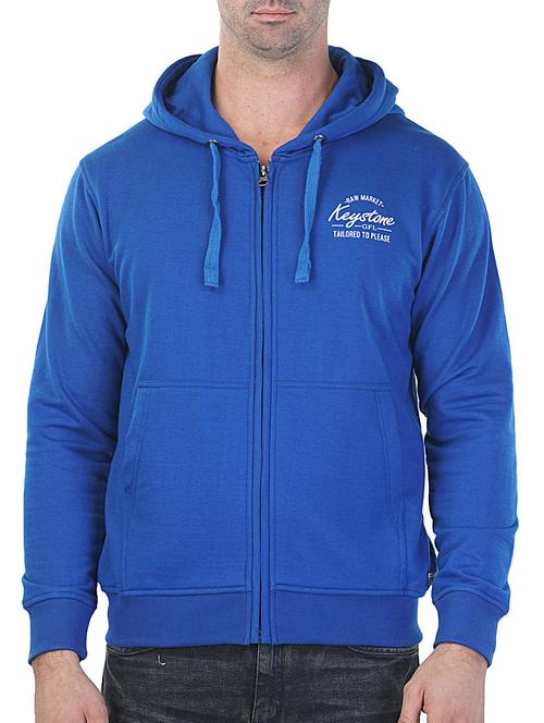 blue printed cotton sweatshirt - 11654520 - Very Small Image - 1