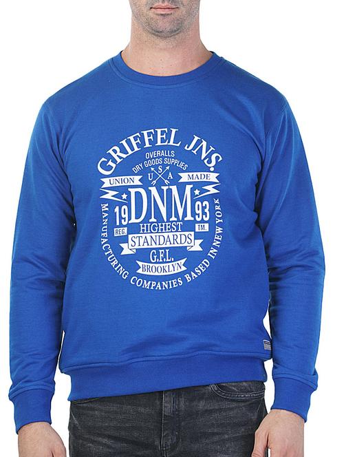 blue printed cotton sweatshirt - 11654522 - Very Small Image - 1
