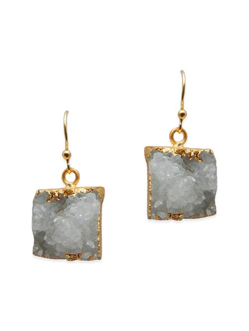 gold plated drop earring - 11655901 - Very Small Image - 1