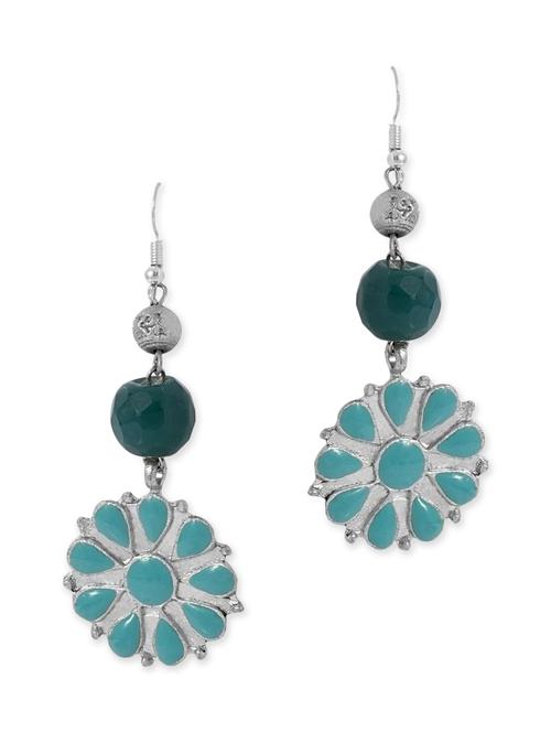 silver metal drop earrings - 11657170 - Very Small Image - 1