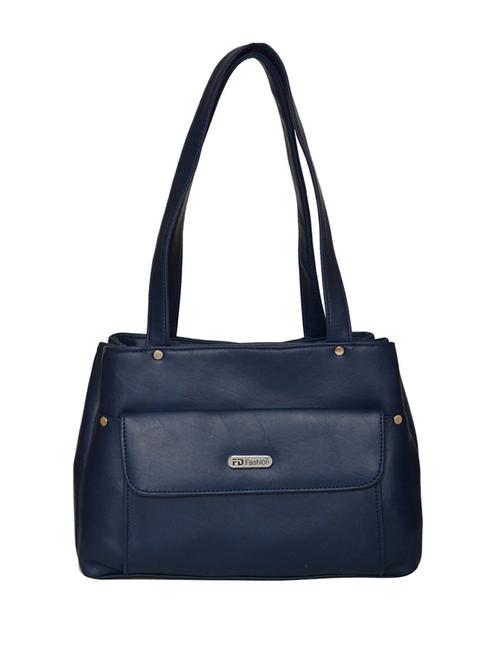 blue leatherette handbag - 11663082 - Very Small Image - 1