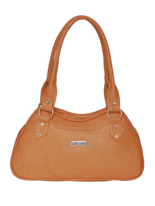brown leatherette handbag - 11663130 - Very Small Image - 1