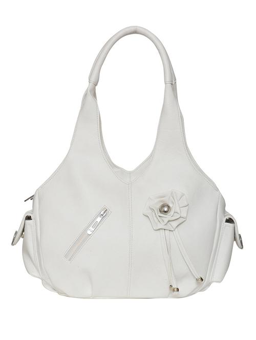 white leatherette handbag - 11663160 - Very Small Image - 1
