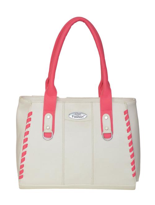 white leatherette handbag - 11663241 - Very Small Image - 1
