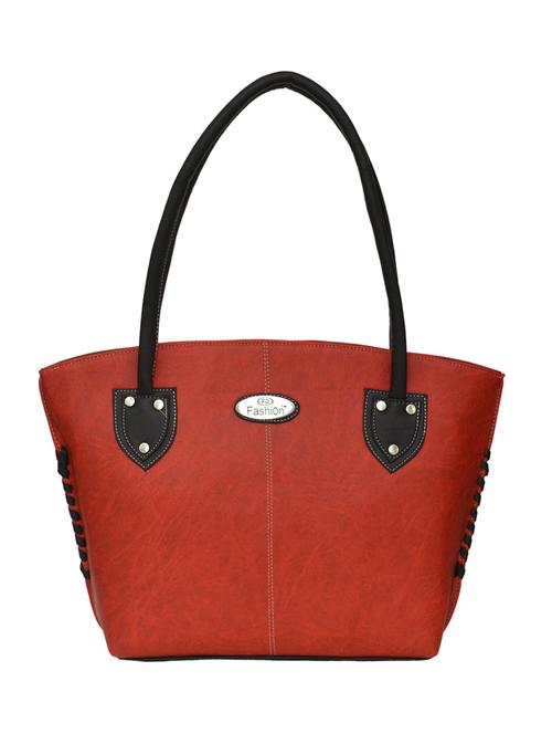 red leatherette regular handbag - 11663364 - Very Small Image - 1