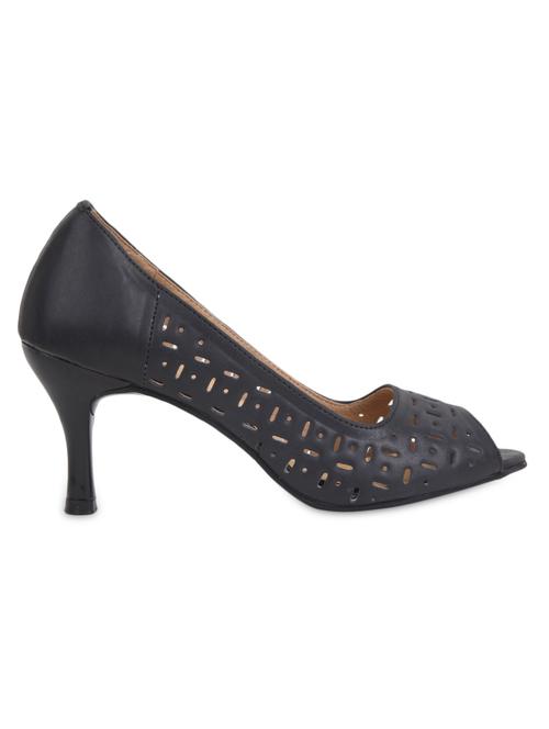 Black faux leather heels - 1166430 - Very Small Image - 1