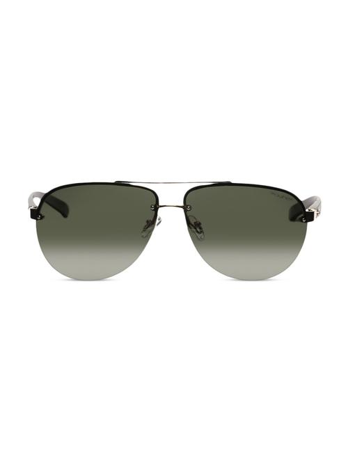 black with gold half frame aviator sunglasses - 1166879 - Very Small Image - 1