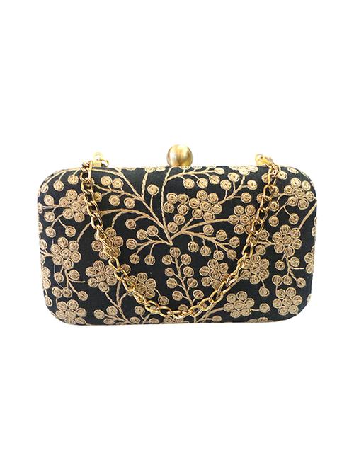black silk beaded minaudiere - 11669259 - Very Small Image - 1