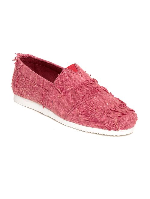 red canvas slip on espadrilles - 11669439 - Very Small Image - 1