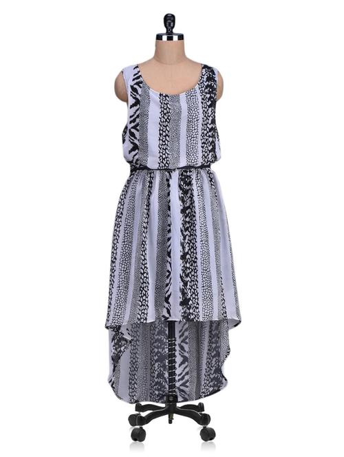 Animal print sleeveless high-low dress - 1166970 - Very Small Image - 1