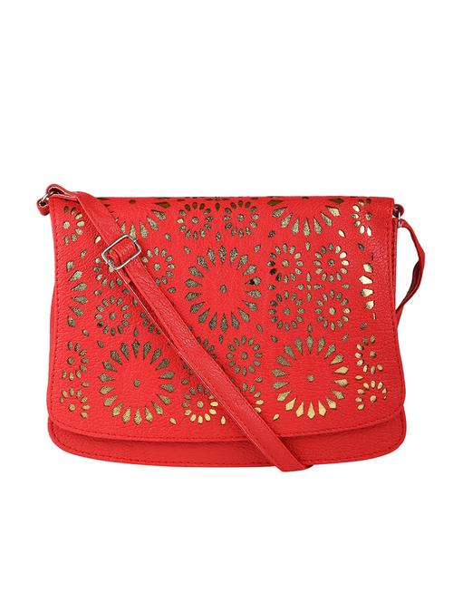 red leatherette sling bag - 11671082 - Very Small Image - 1