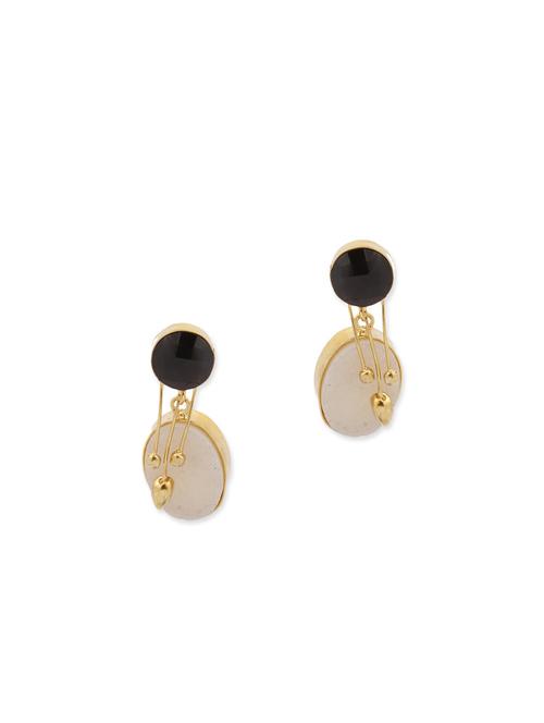 gold brass drop earring - 11671274 - Very Small Image - 1