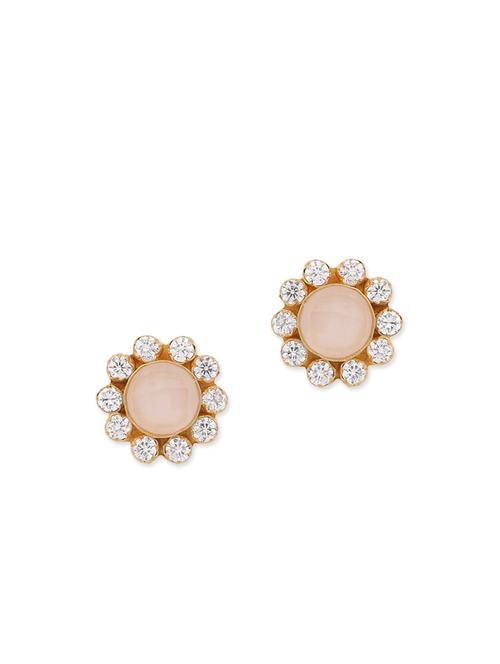 gold brass studs earring - 11671283 - Very Small Image - 1