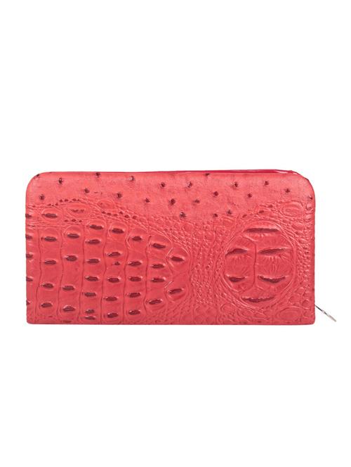 red textured leather clutch - 11673778 - Very Small Image - 1