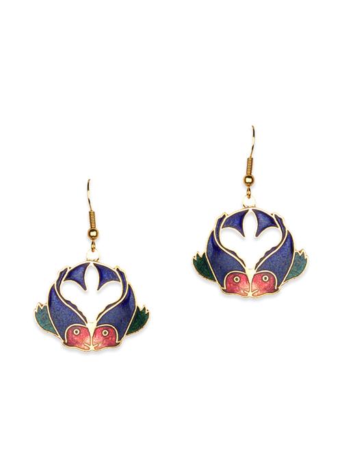 multicolored meenakari drop earrings - 11675830 - Very Small Image - 1