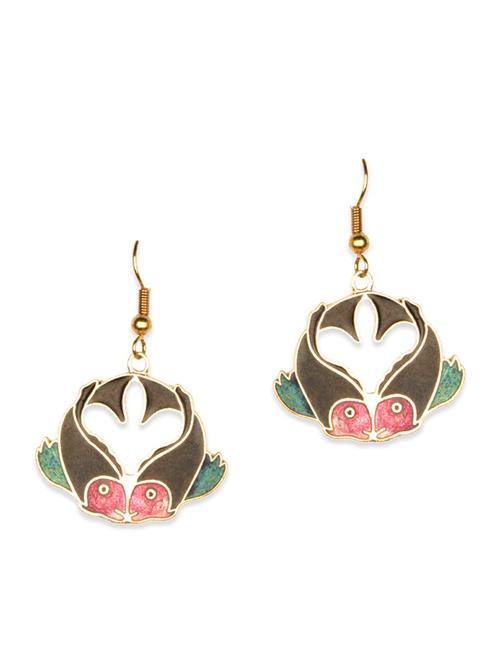 multicolored meenakari earrings - 11675831 - Very Small Image - 1