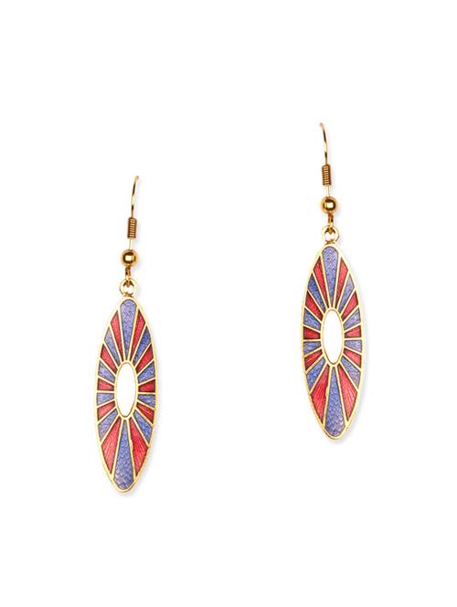multicolored meenakari earrings - 11675857 - Very Small Image - 1