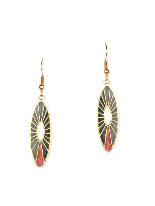multicolored meenakari earrings - 11675863 - Very Small Image - 1